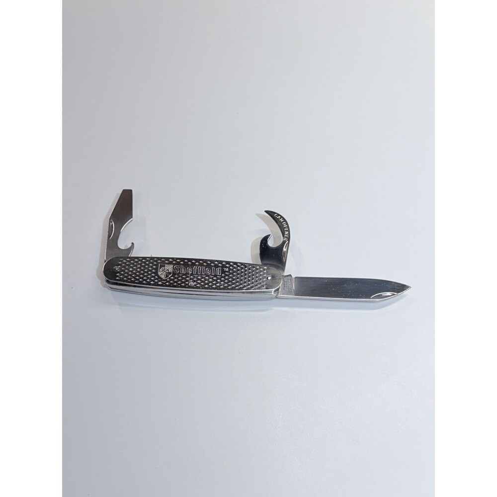Nice Sheffield Steel Stainless Steel Multi-tool Folding pocket knife Vintage